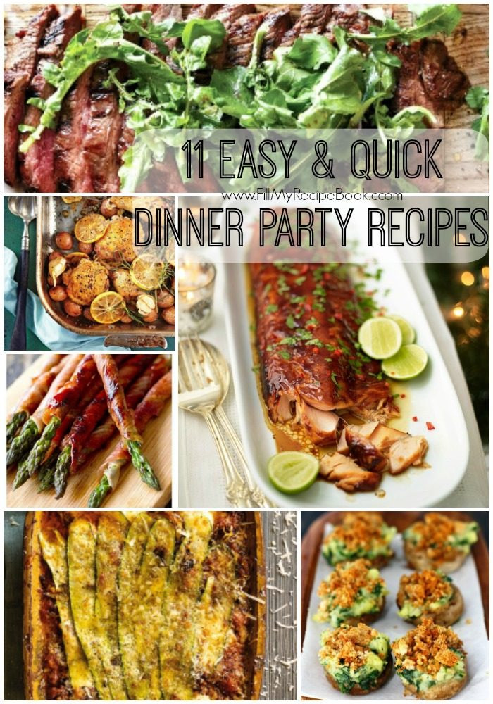 Easy Dinner Party Recipes
 11 Easy & Quick Dinner Party Recipes Fill My Recipe Book