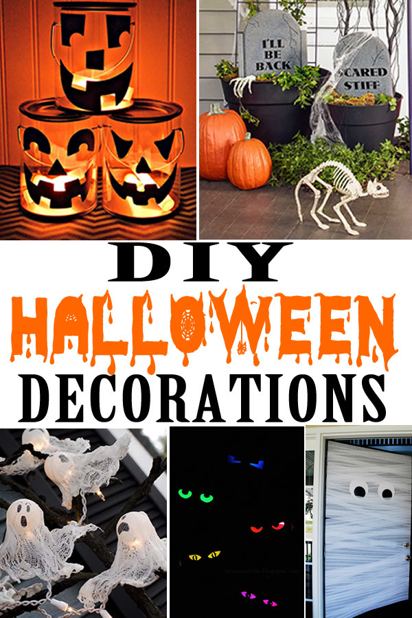 Easy DIY Halloween Decorations Outdoor
 DIY Halloween Decorations