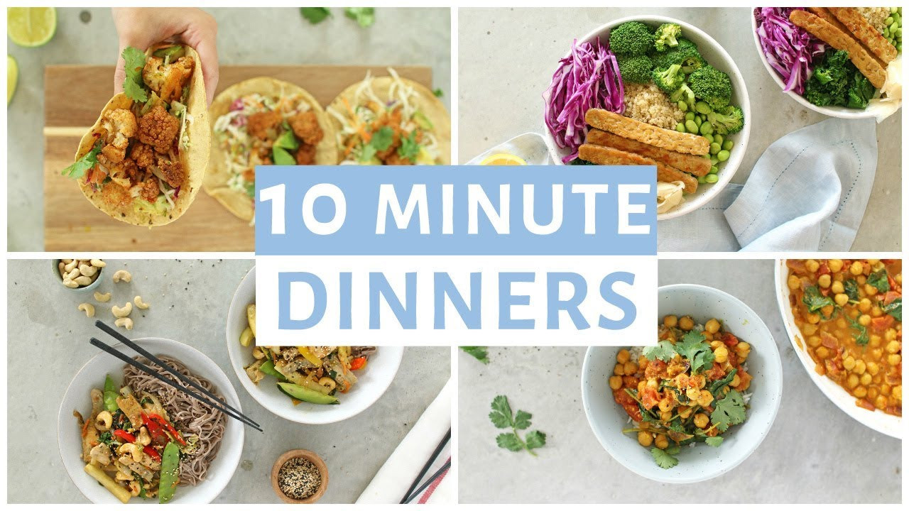 Easy Healthy Recipes For Dinner
 EASY 10 Minute Dinner Recipes