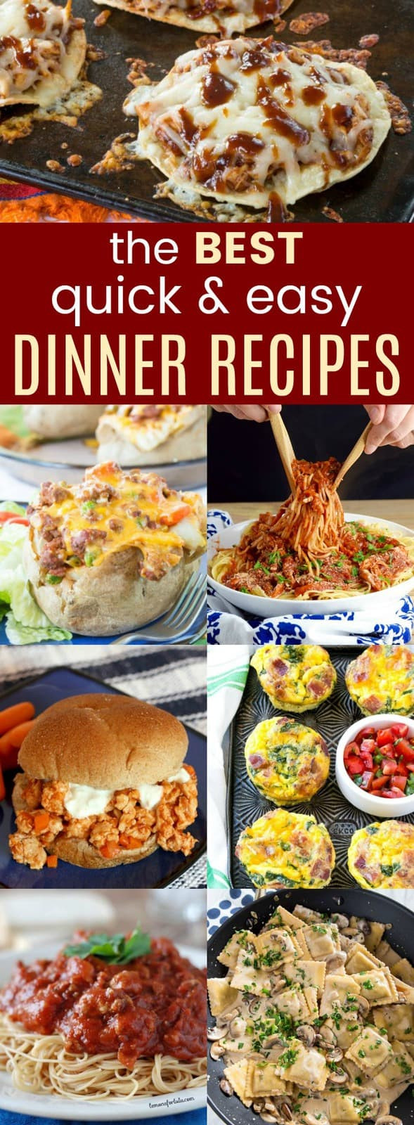 Easy Quick Dinner Recipes
 42 of the Best Quick and Easy Dinner Ideas Cupcakes