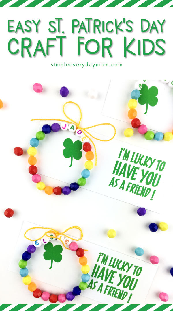 Easy St. Patrick's Day Crafts
 A Super Easy St Patrick s Day Craft For Kids With FREE