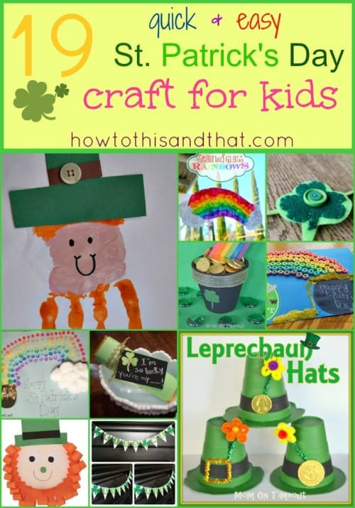 Easy St Patrick's Day Crafts
 19 Quick & Easy St Patrick s Day Crafts For Kids
