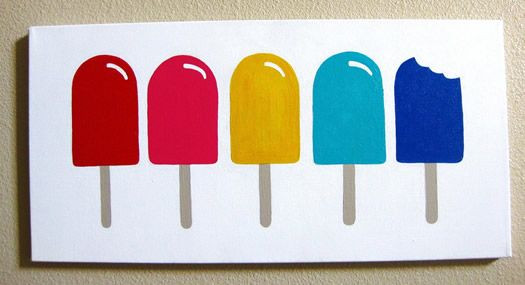 Easy Things For Kids To Paint
 Cute simple thing to paint for the kids room