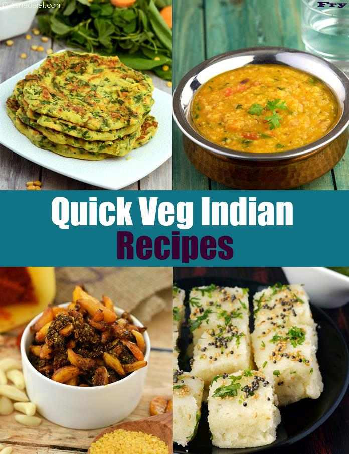 Easy Veg Recipes For Dinner Indian
 Quick Veg Recipes 2900 Quick Indian Recipes Jhat Pat Recipes