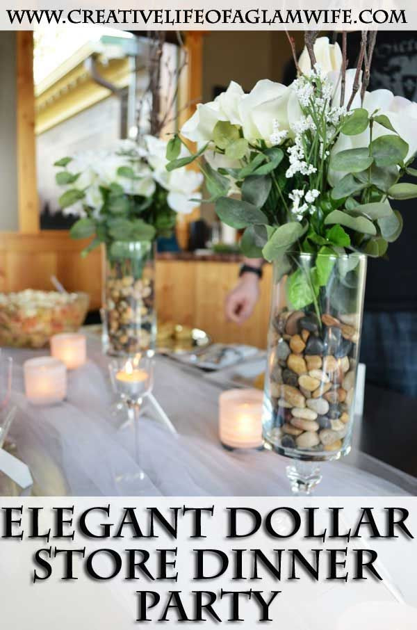 Elegant Dinner Party Decorating Ideas
 Elegant Dollar Store Dinner Party DIY Super easy