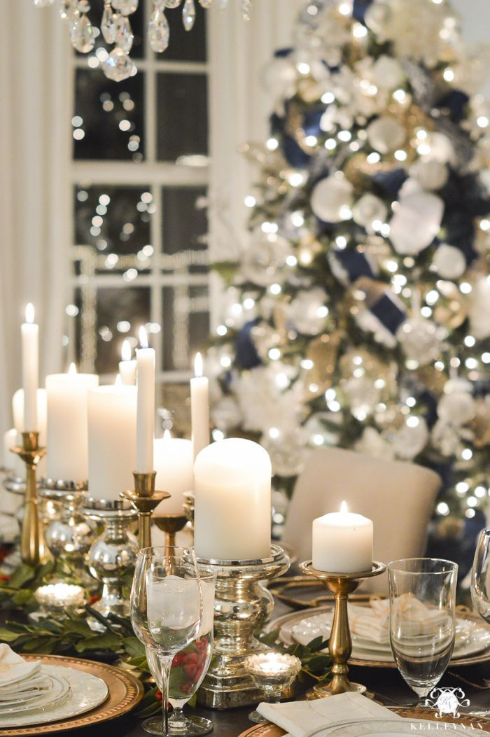 Elegant Dinner Party Decorating Ideas
 Blogger Progressive Dinner Christmas Edition