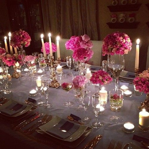 Elegant Dinner Party Decorating Ideas
 Elegant dinner party table setting TheEnVISIONFirm