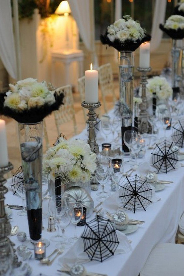 Elegant Wedding Table Decorations
 35 Elegant And Spooky Halloween Wedding Ideas