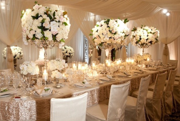Elegant Wedding Table Decorations
 The Most Glamorous Wedding Centerpieces – Sheri Martin