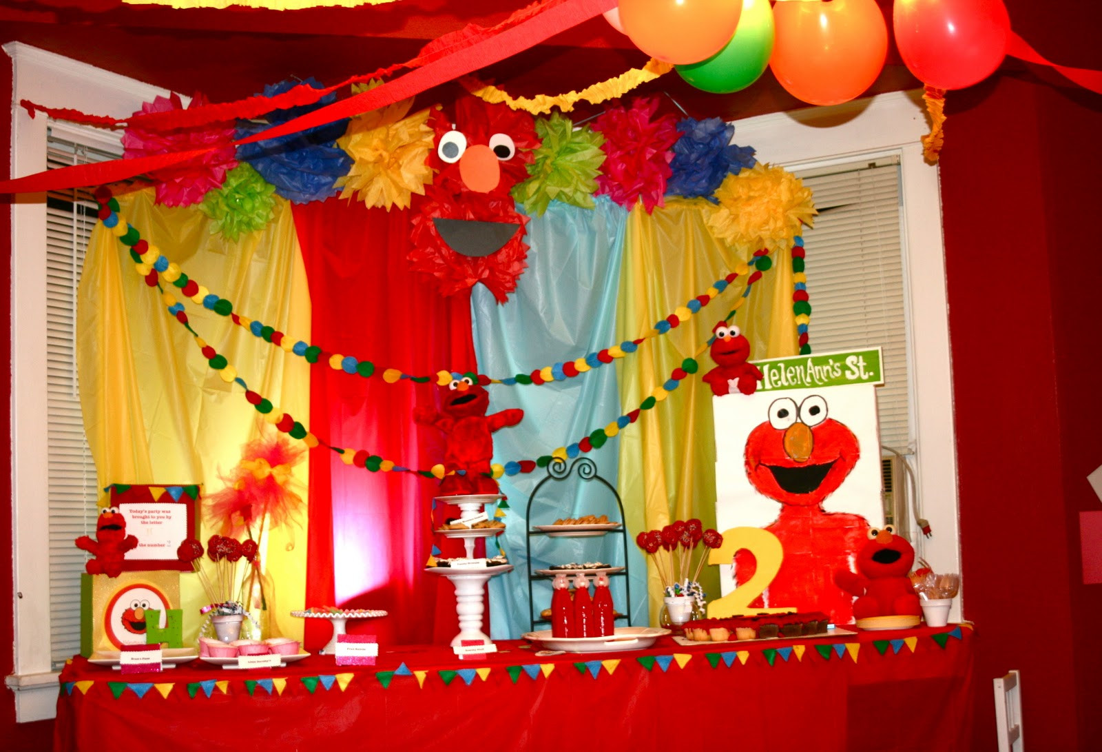 Elmo Birthday Decorations
 Crafy Indulgence Elmo Party