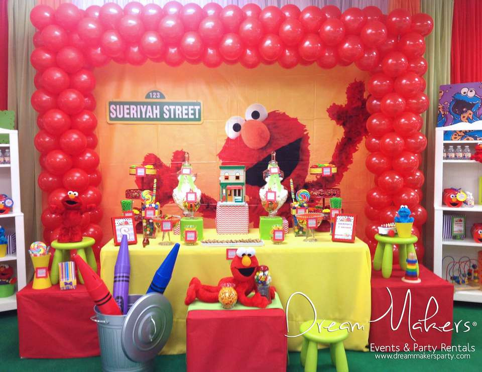 Elmo Birthday Decorations
 Elmo & Sesame Street Birthday "Elmo 1st Birthday Party