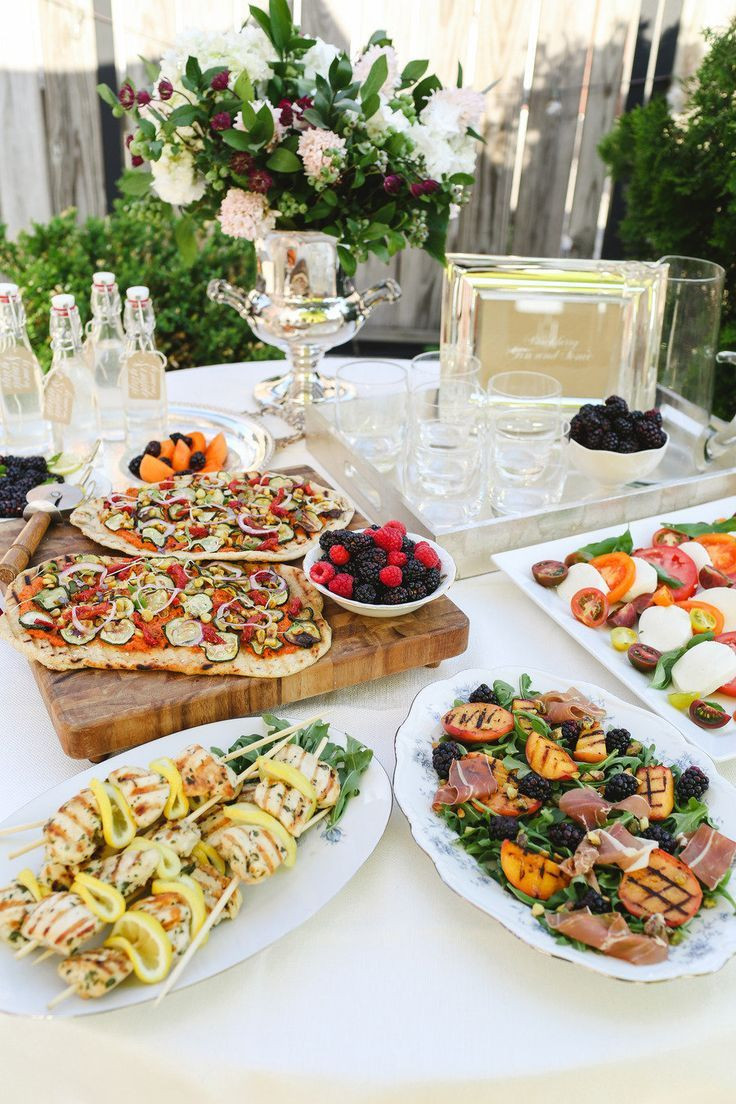 Engagement Party Buffet Ideas
 Rooftop engagement party Gourmet