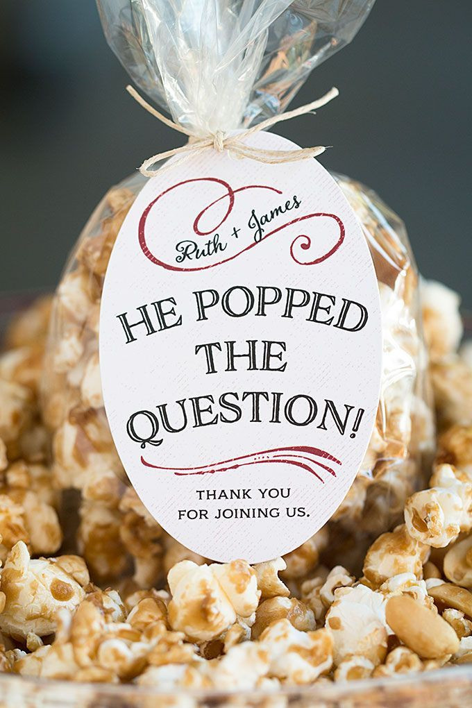 Engagement Party Favors Ideas
 Caramel Corn Wedding Favors Recipe in 2019