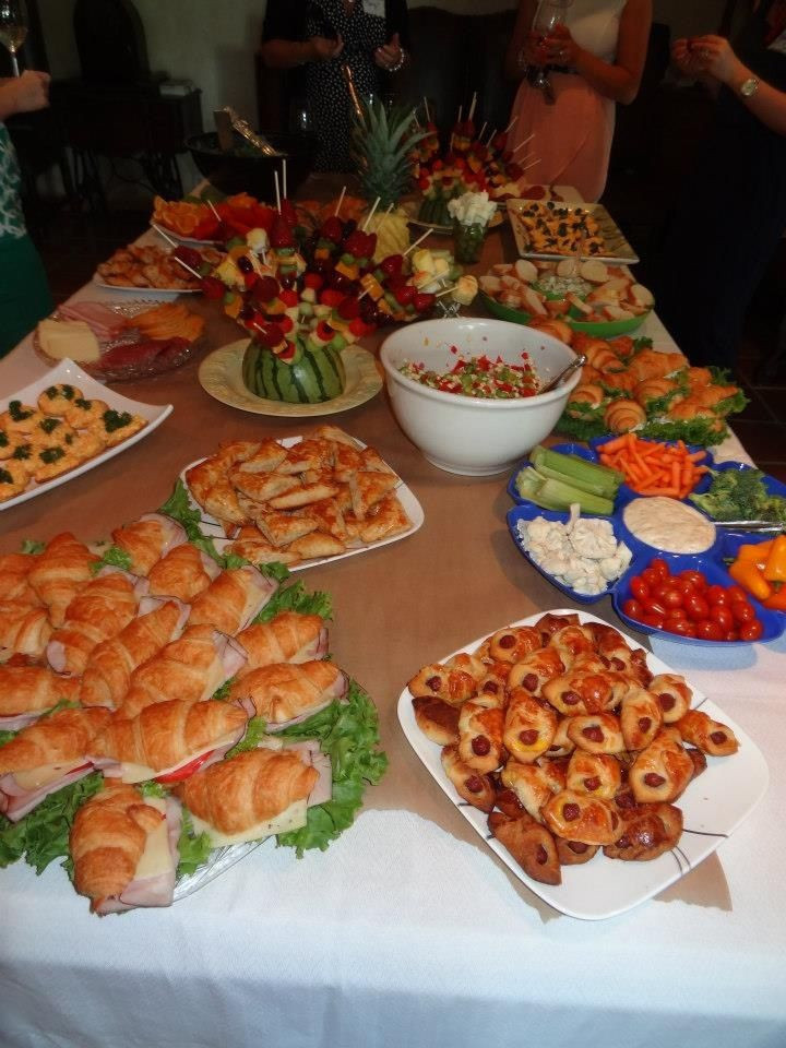 Engagement Party Finger Food Ideas
 We should totally do cute finger food Great bridal shower