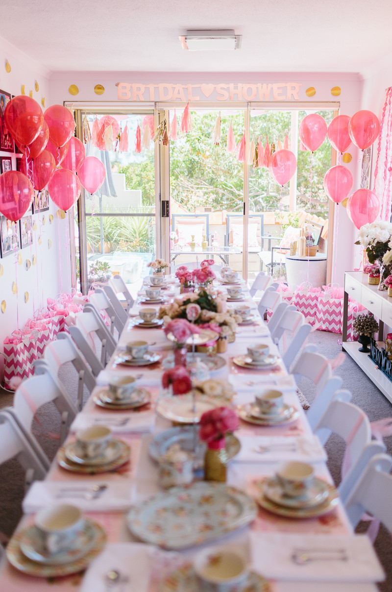 Engagement Party Ideas Australia
 A Glittering Pink High Tea Shower in Sydney Australia