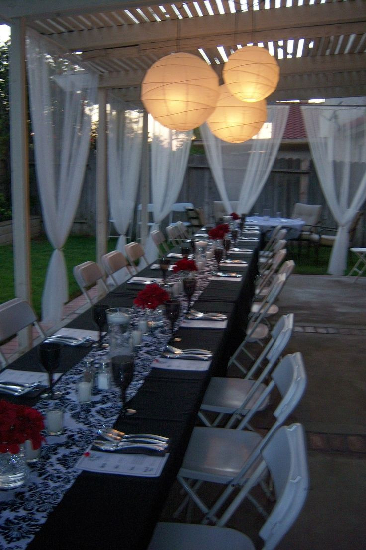 Engagement Party Ideas On Pinterest
 Back Yard Dinner Party Ideas