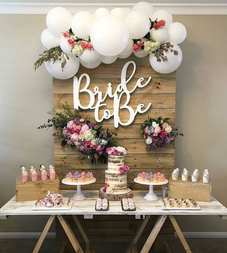 Engagement Party Ideas On Pinterest
 Stunning rustic bridal shower dessert table set up in 2019