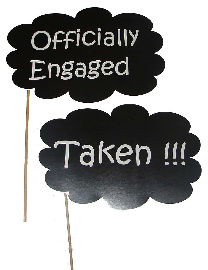 Engagement Party Photo Booth Ideas
 Engagement theme ficially engaged photo prop Untumble