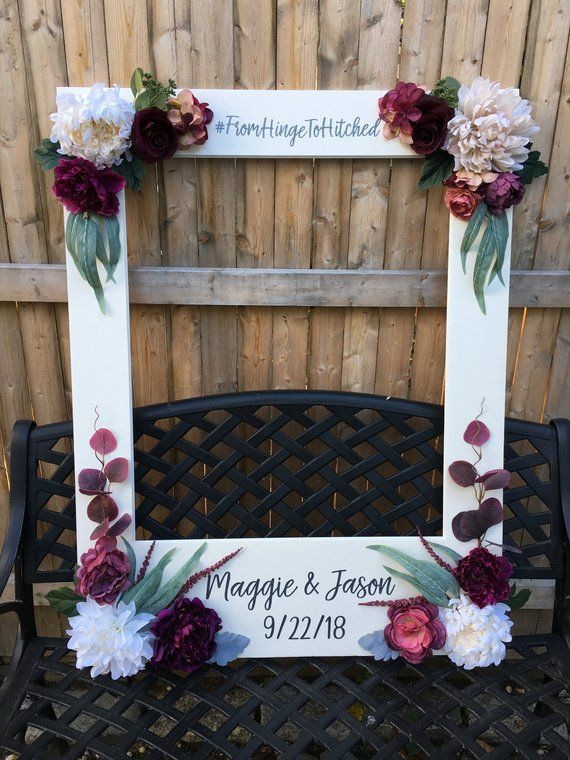 Engagement Party Photo Booth Ideas
 Giant Frame Booth Prop Fall Wedding Frame
