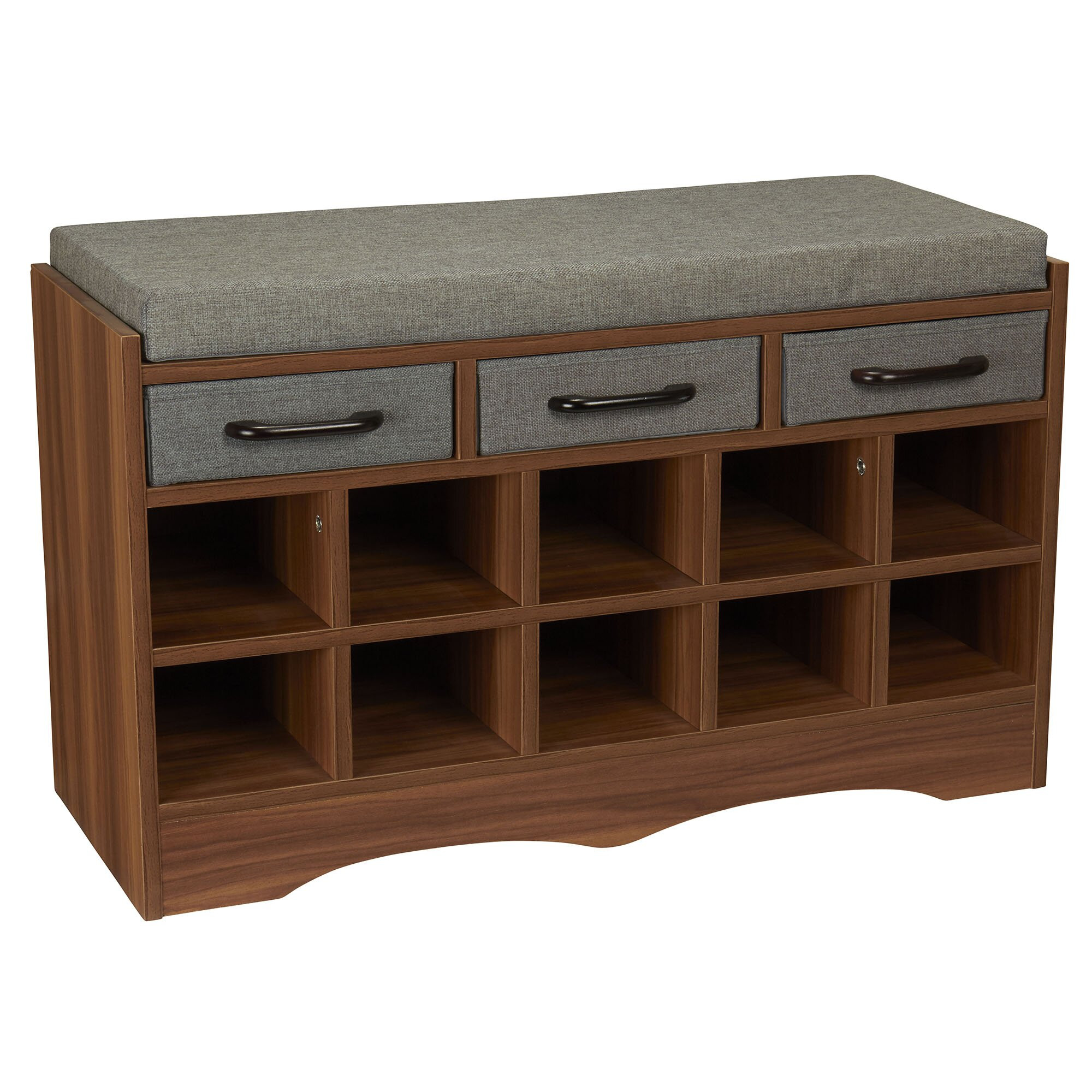 Entry Benches Shoe Storage
 Household Essentials Entryway Shoe Storage Bench & Reviews