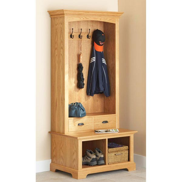 Entry Hall Tree Storage Bench
 Hall Tree Storage Bench Woodworking Plan from WOOD Magazine