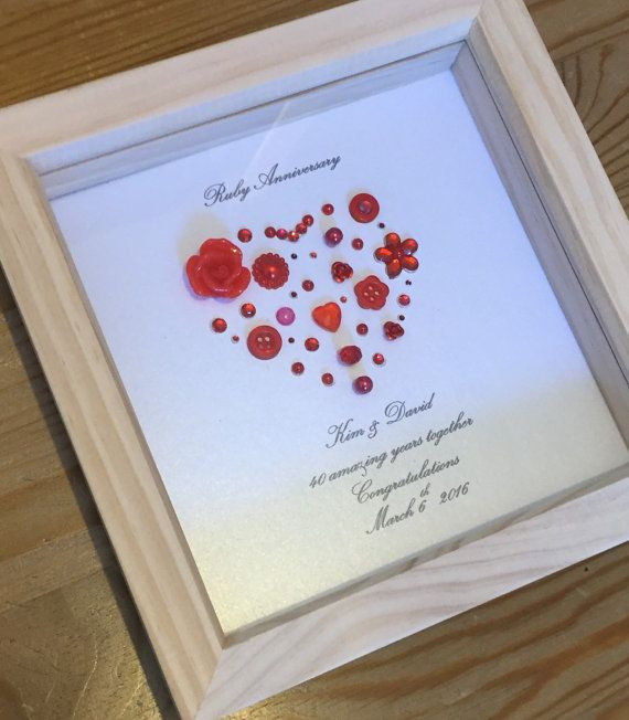 Etsy Wedding Gift Ideas
 40th Ruby Wedding Anniversary t by LoveTwilightSparkles