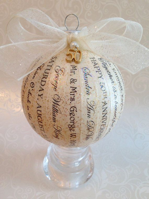 Etsy Wedding Gift Ideas
 50th Anniversary Gift Handmade by HappyThoughtsbyKelly on