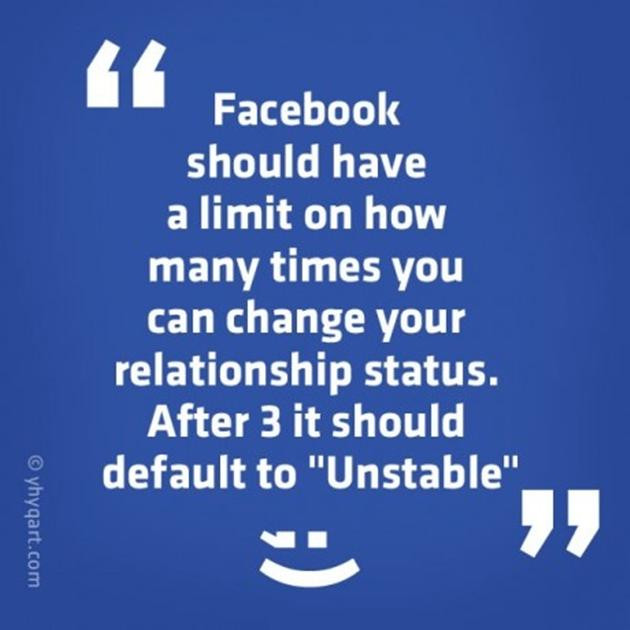 Facebook Quotes About Relationships
 Funny Relationship Status 24 Pics