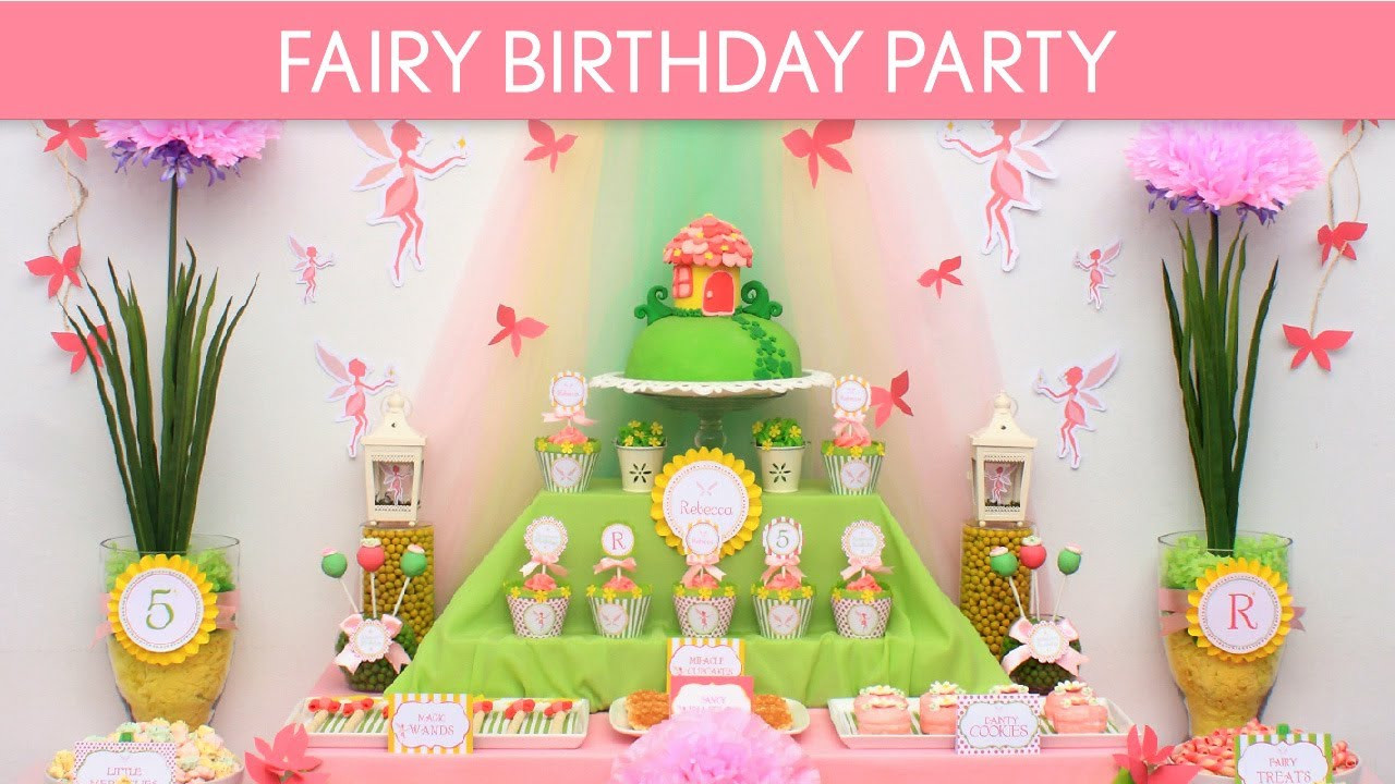 Fairy Birthday Party Decorations
 Fairy Birthday Party Ideas Fairy B15