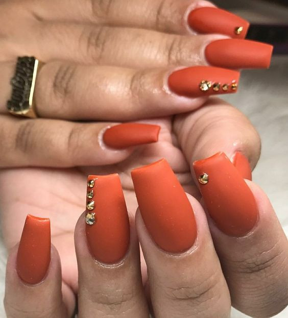 Fall Acrylic Nail Colors
 55 Fall Matte Nail Colors to Try This Year Koees Blog