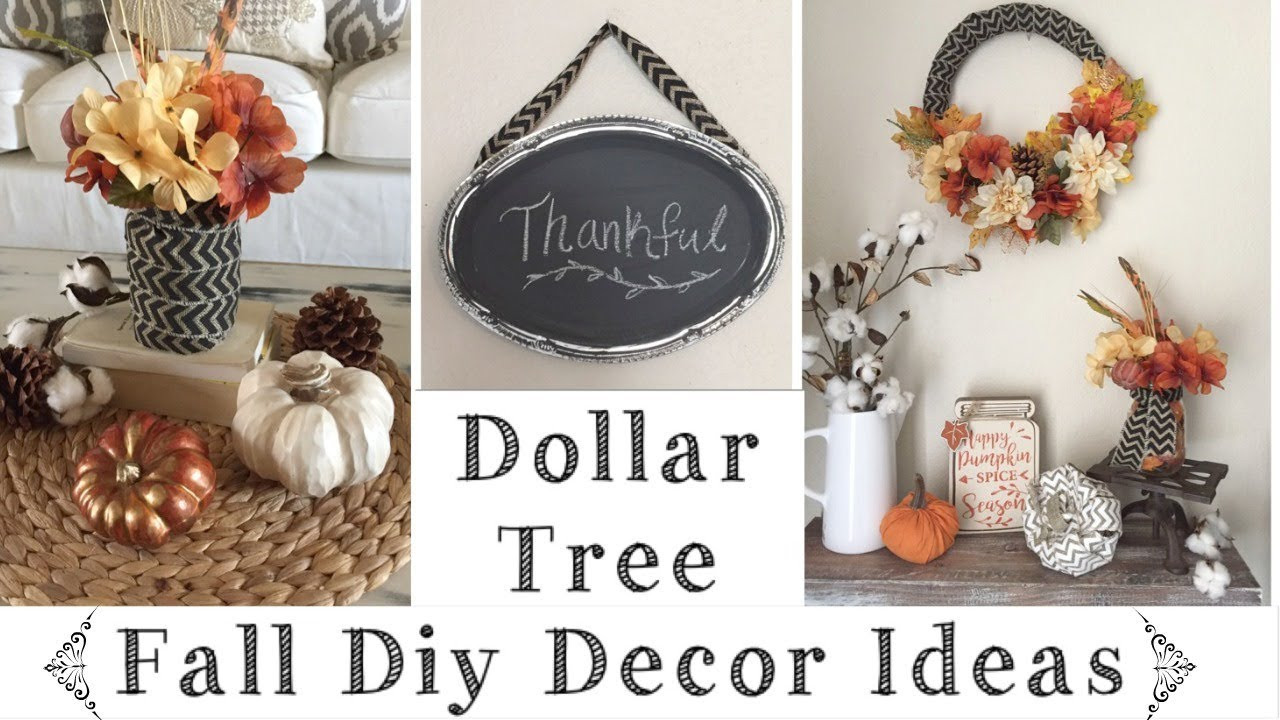 Fall Decor Ideas DIY
 Dollar Tree DIY Rustic Fall Decor Ideas