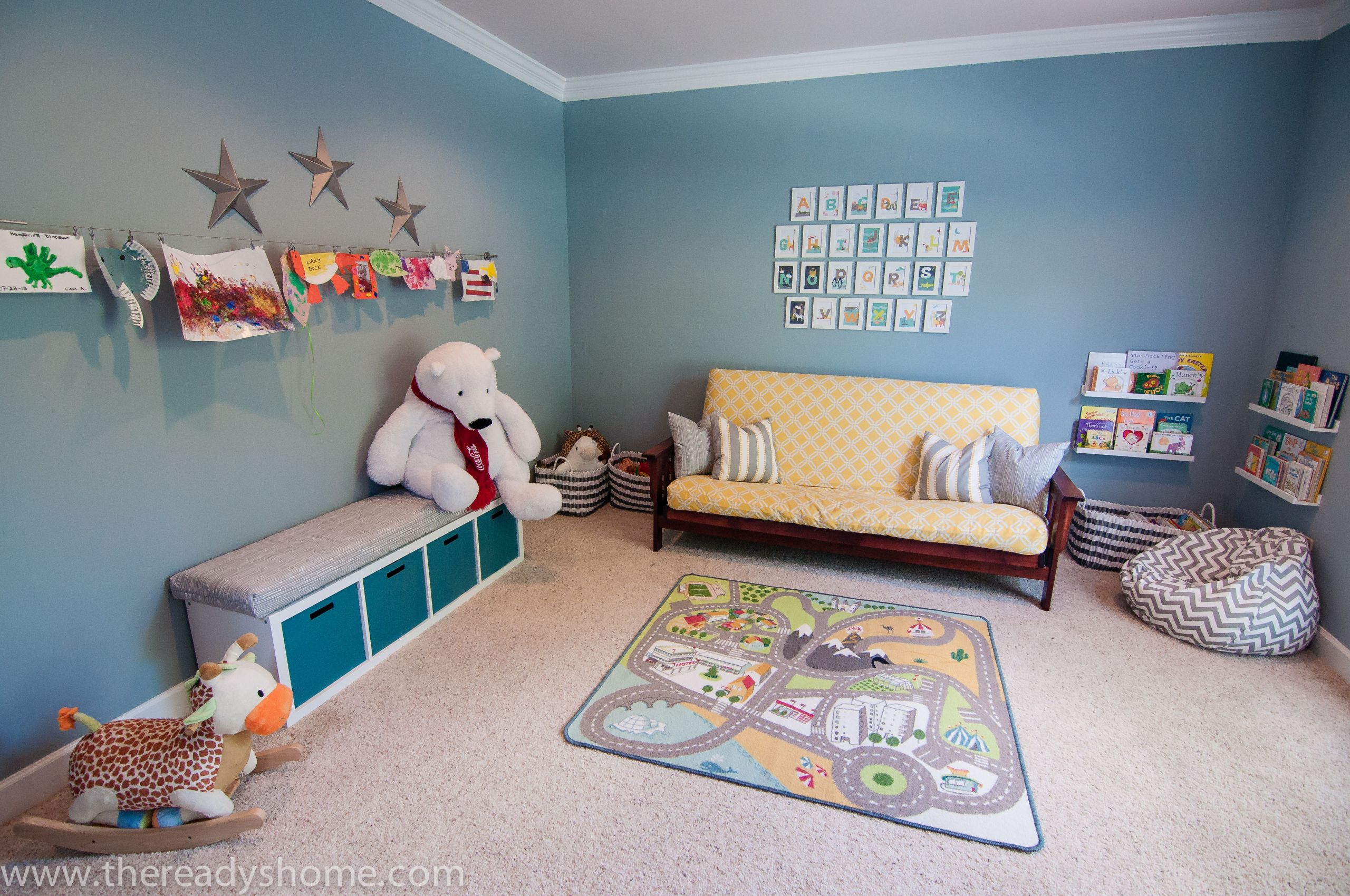 Family Room Kids Playroom
 Living Room Turned Playroom Project Nursery