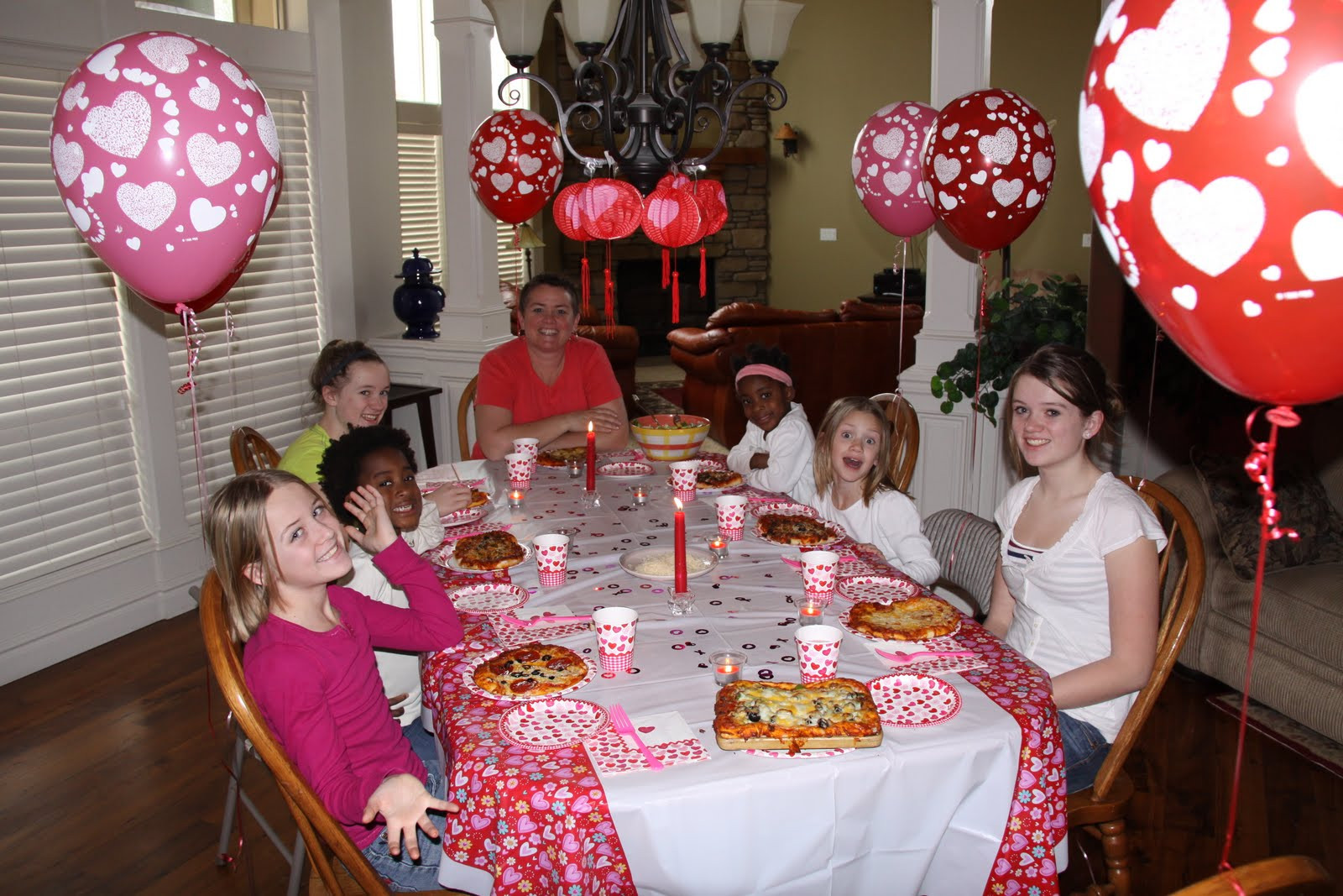 Family Valentine Dinners
 Dildine Family of Eight June 2011