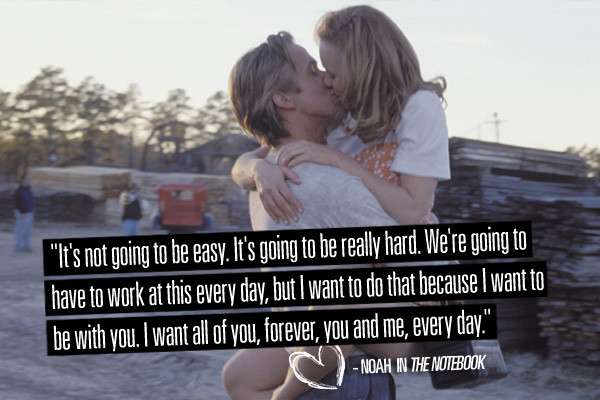Famous Romantic Movie Quotes
 30 Ultra romantic The Notebook Quotes by Nicholas Sparks