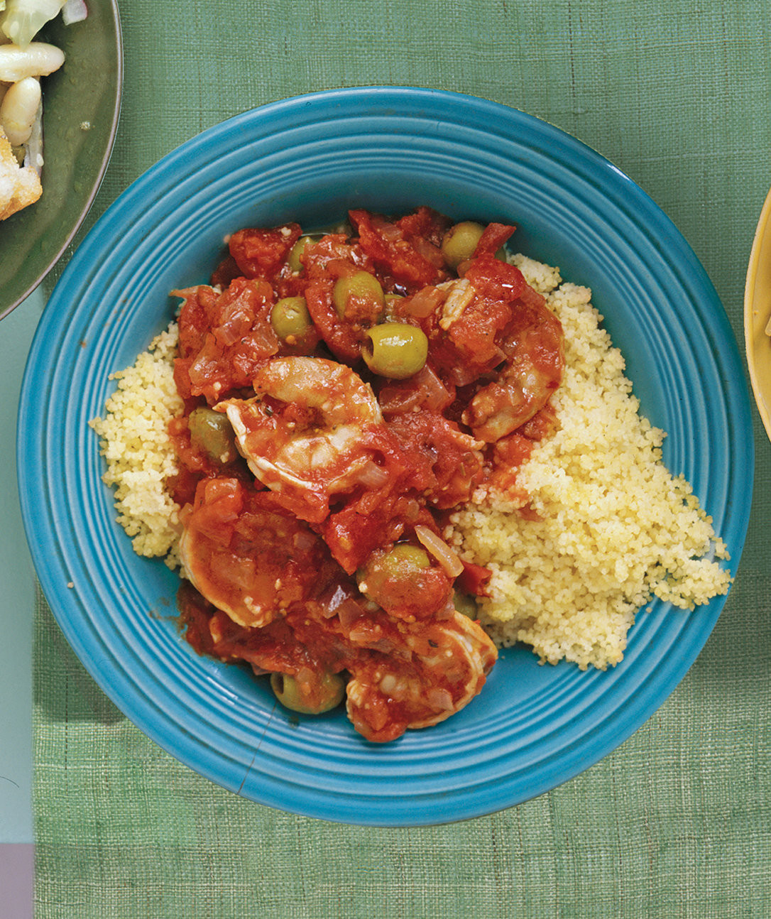 Fast Dinner Ideas
 Shrimp With Tomatoes and Olives