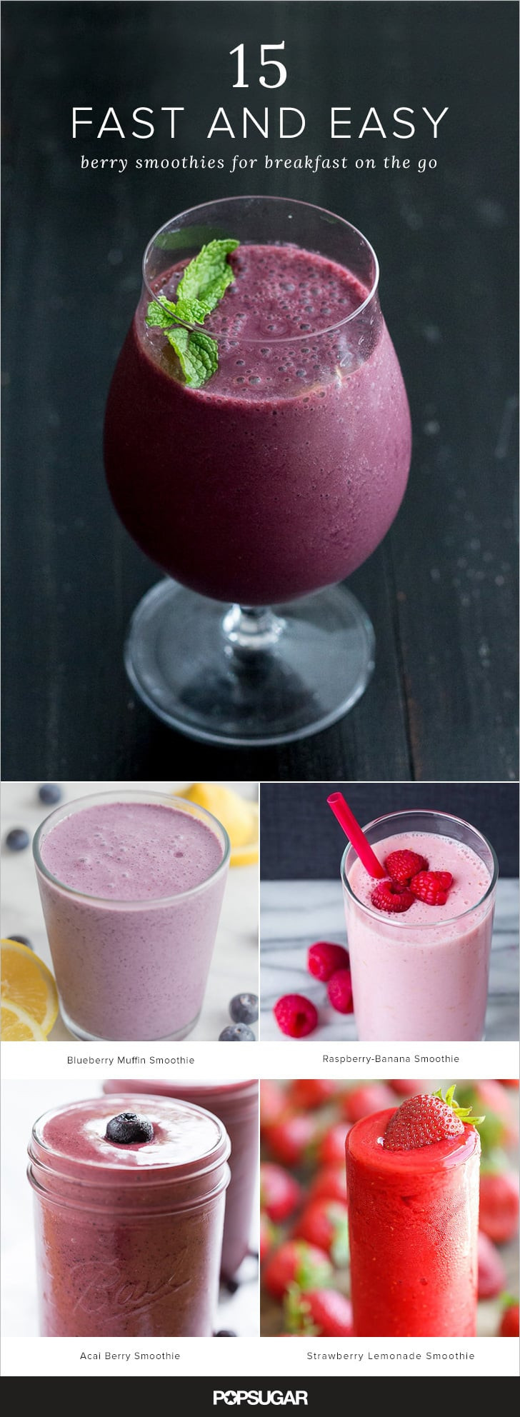 Fast Food Smoothies
 Fast and Easy Berry Smoothie Recipes