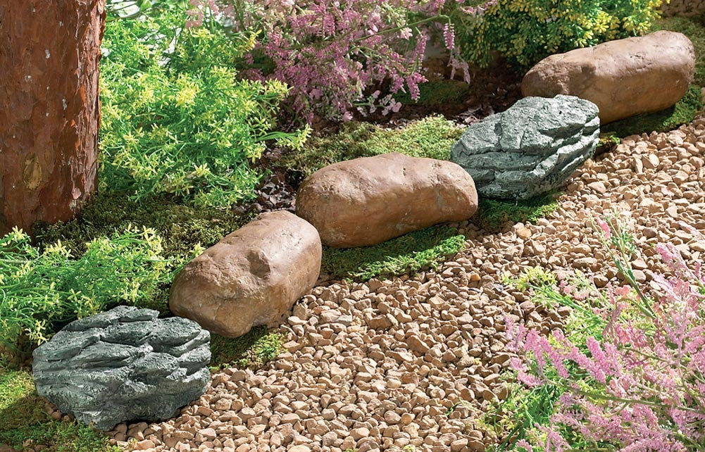 Faux Stone Landscape Edging
 Beautiful Fake Rocks For Landscaping 7 Faux Stone Garden