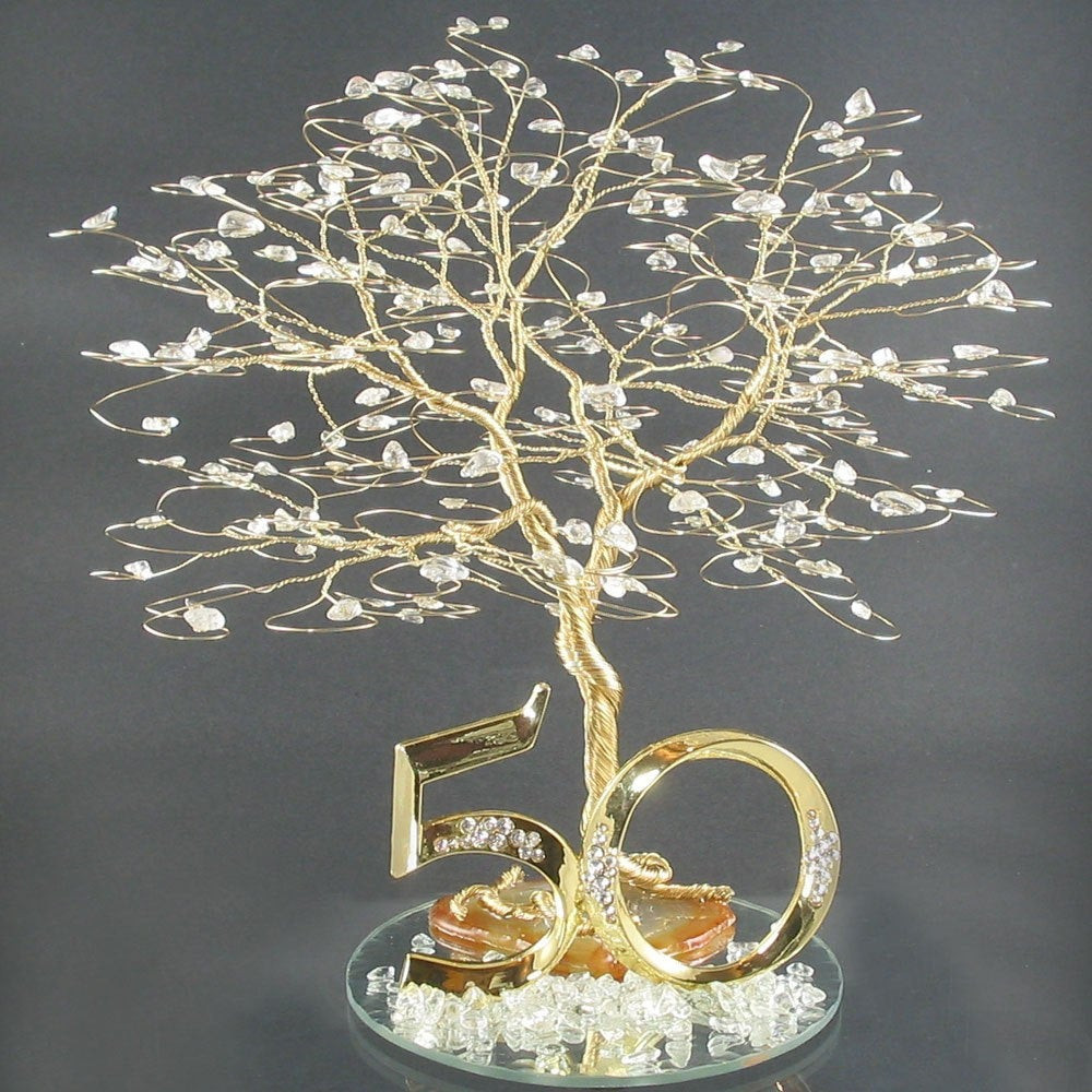 Fifty Wedding Anniversary Gift Ideas
 50th Anniversary Cake Topper or Centerpiece