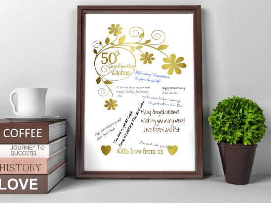 Fifty Wedding Anniversary Gift Ideas
 50th Wedding Anniversary Gift Ideas