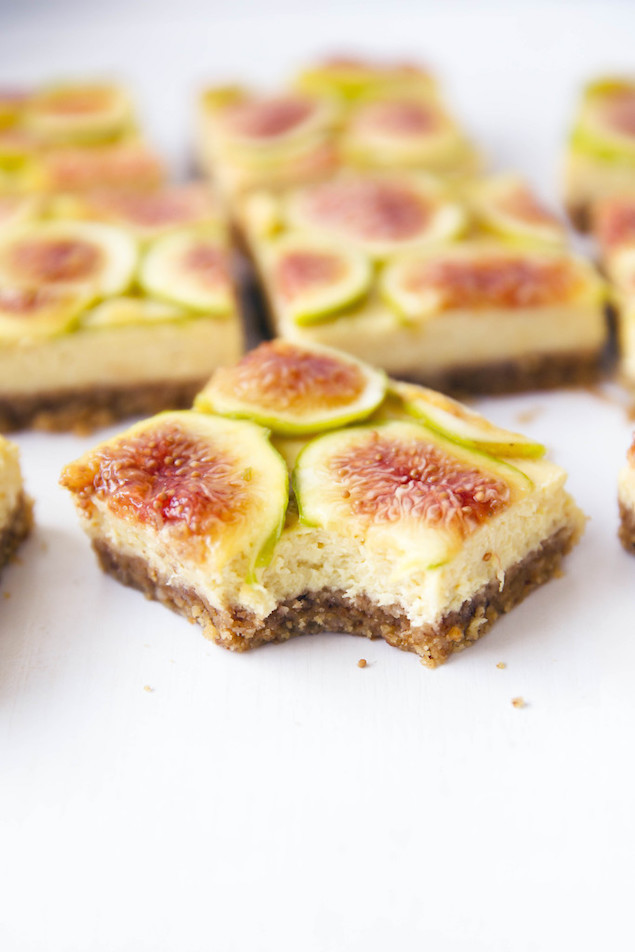 Fig Dessert Recipes
 Honey and Fig Cheesecake Bars – Honest Cooking