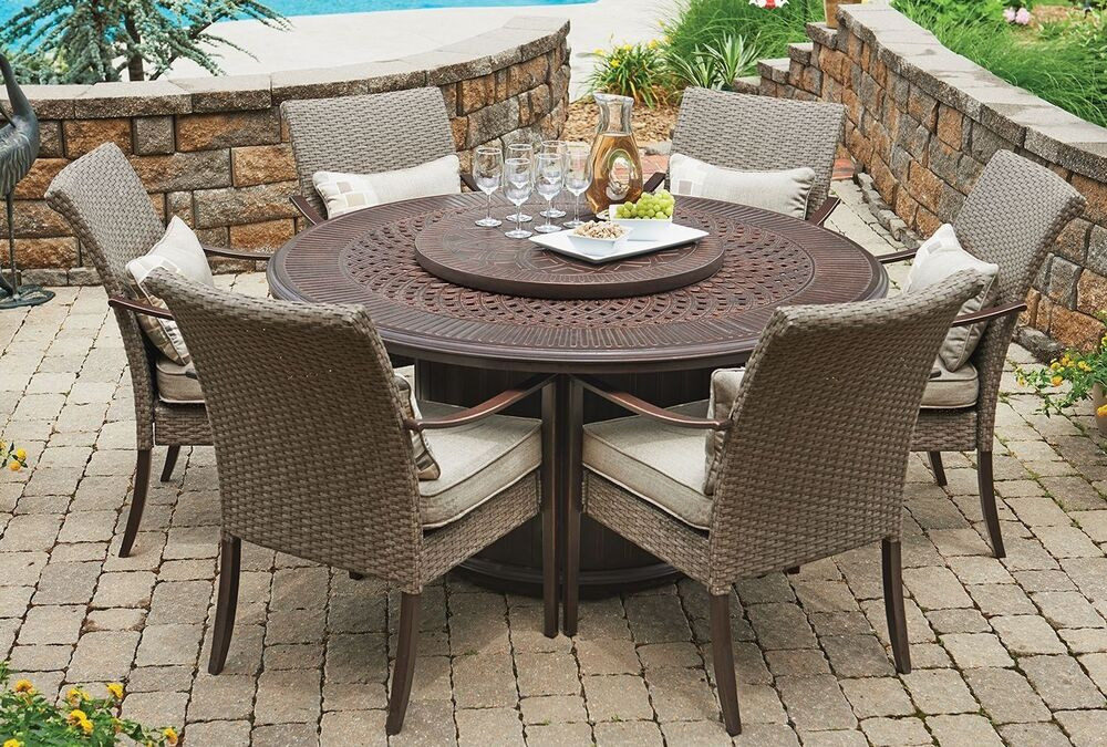 Fire Pit Dining Table Set
 Outdoor Wicker Firepit Dining Table Set Chair Fire Pit