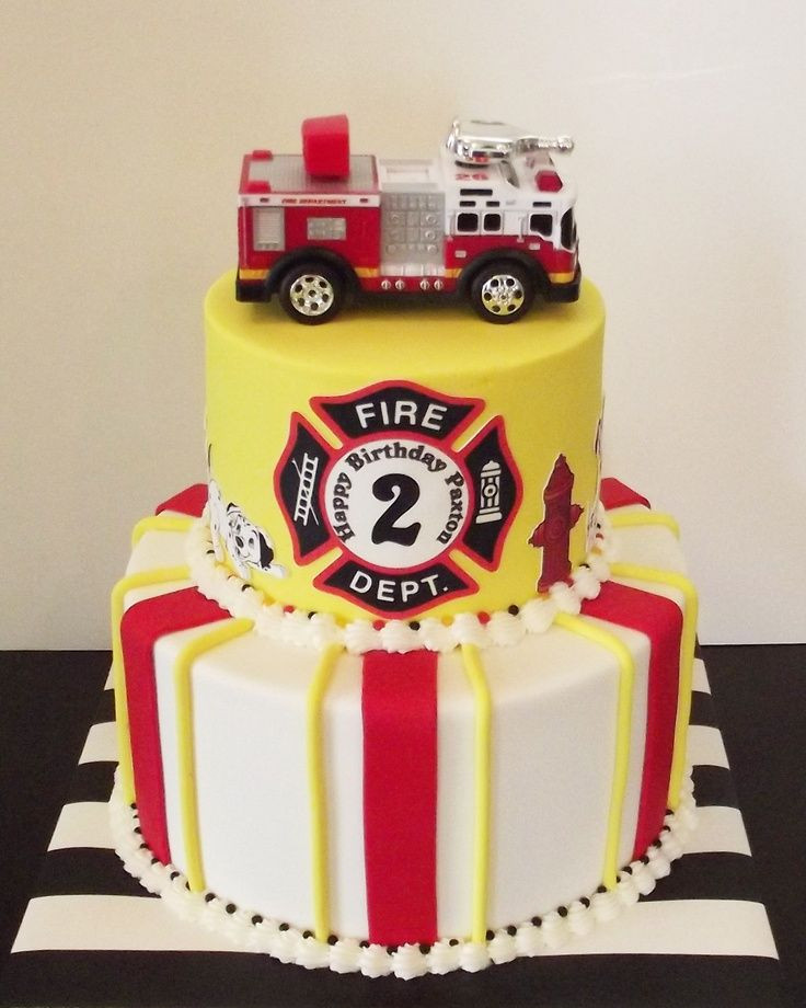 Firefighter Birthday Cake
 Little Fireman Birthday Cake Fireman Birthday Party 4Th