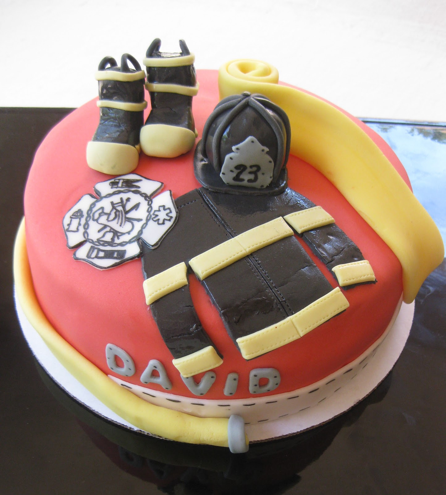 Firefighter Birthday Cake
 The Cake Baketress Firefighter David s Birthday Cake