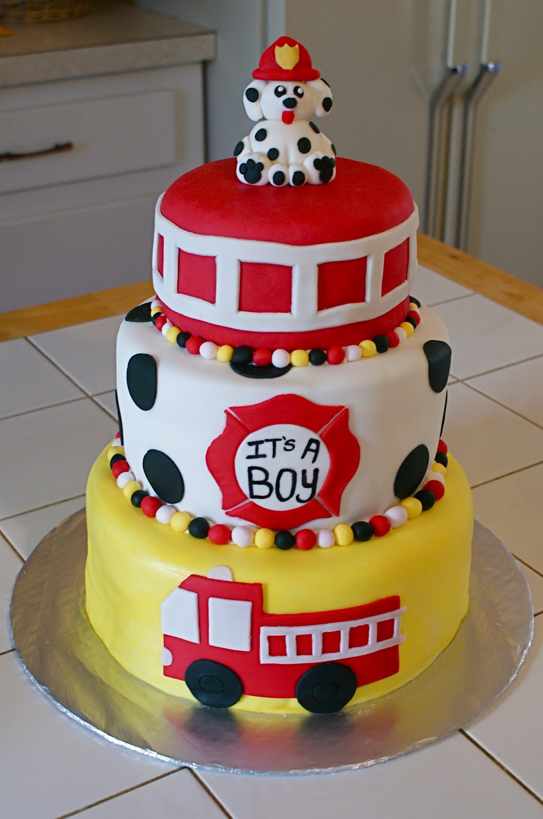 Firefighter Birthday Cake
 Cakes by Meg Fireman Themed Cake