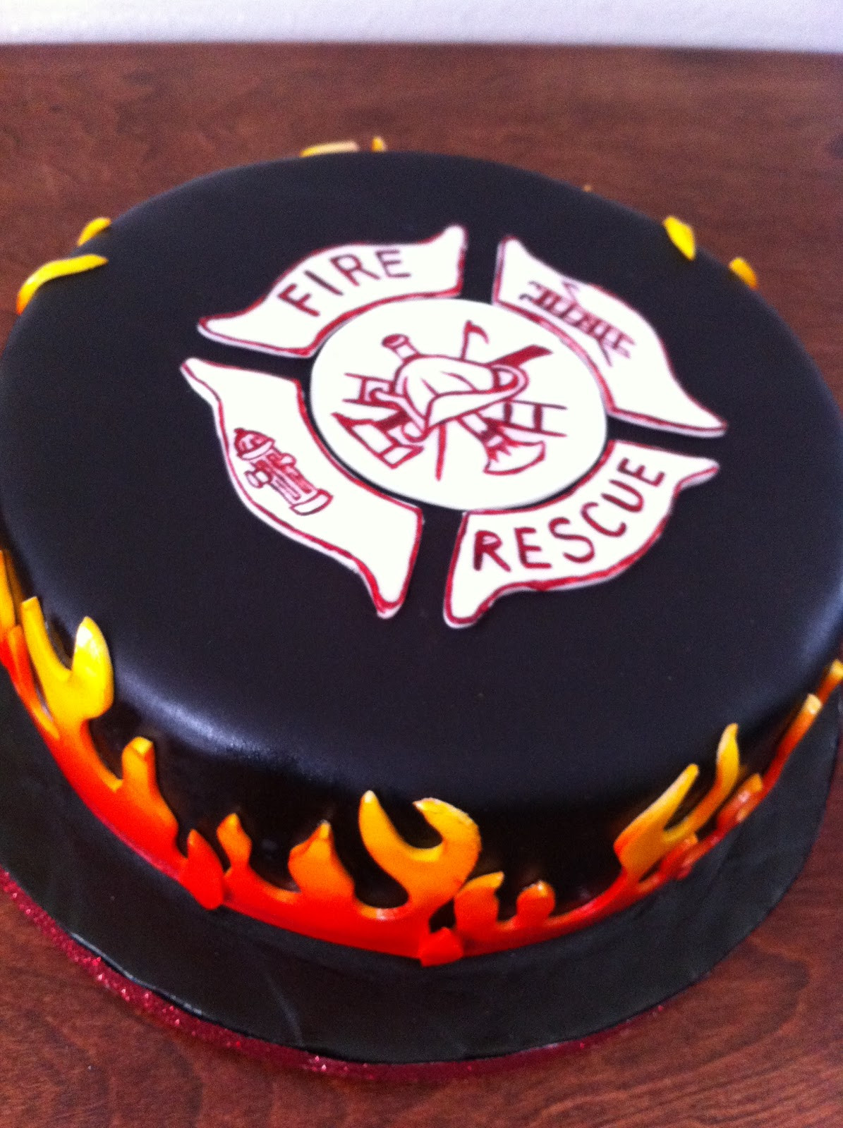 Firefighter Birthday Cake
 Donna Belle Desserts Firefighter Cake