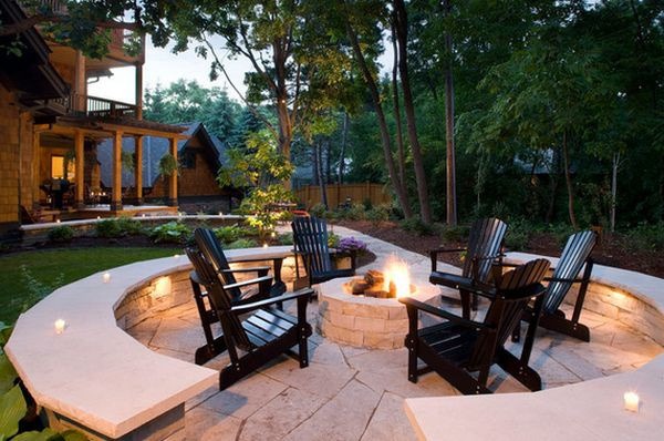 Firepit And Chairs
 bine Adirondack Chairs With Modern Elements For A