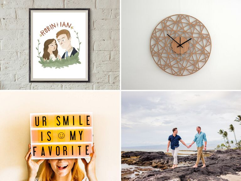 First Anniversary Gift Ideas For Couple
 1 Year Anniversary Gifts for Him Her and the Couple