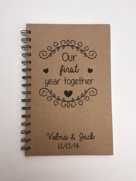 First Anniversary Gift Ideas For Couple
 Our First Year To her Anniversary Gift First Wedding