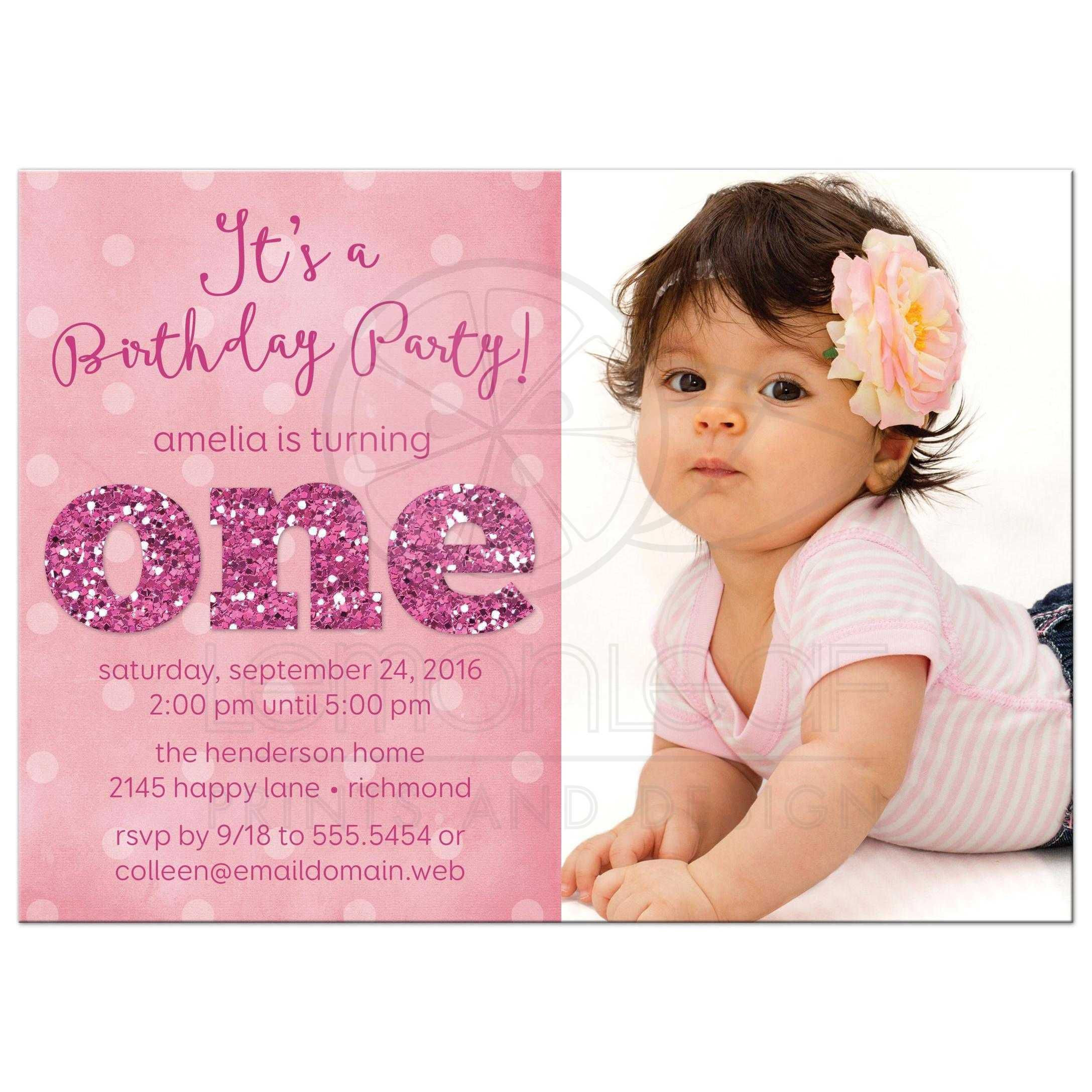25 Of the Best Ideas for First Birthday Party Invitation Wording – Home