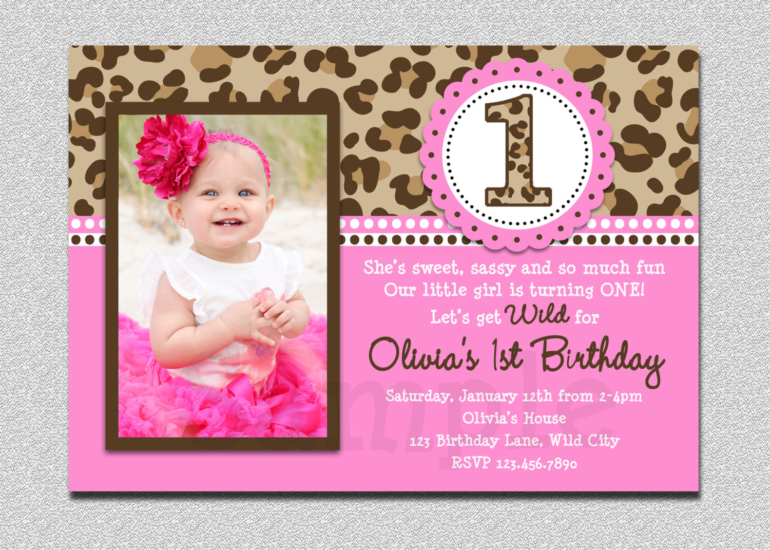 First Birthday Party Invitation Wording
 Free Printable 1st Birthday Invitations Girl – FREE